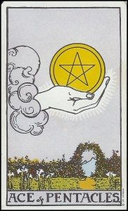 ace of pentacles